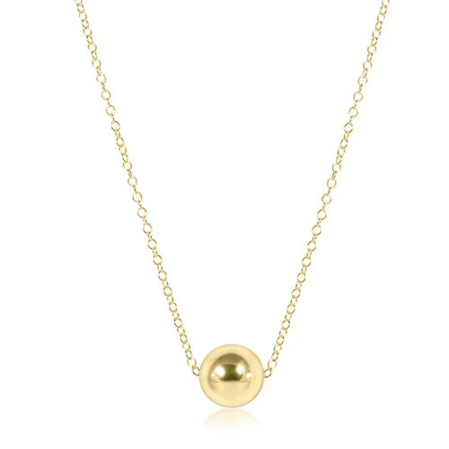 enewton 16" Dignity Gold 8mm Bead Necklace