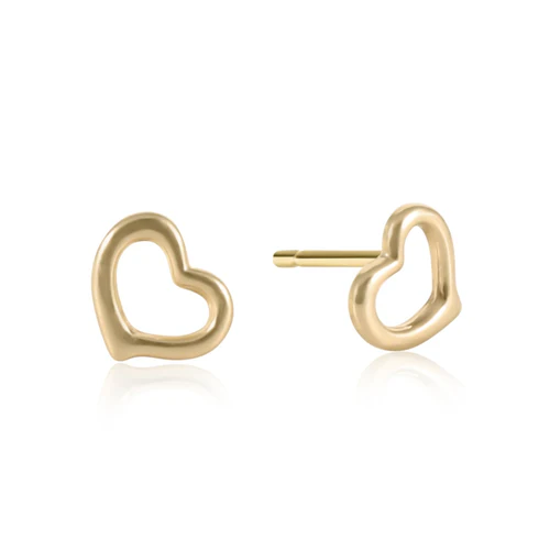 Love Stud - Gold Earrings