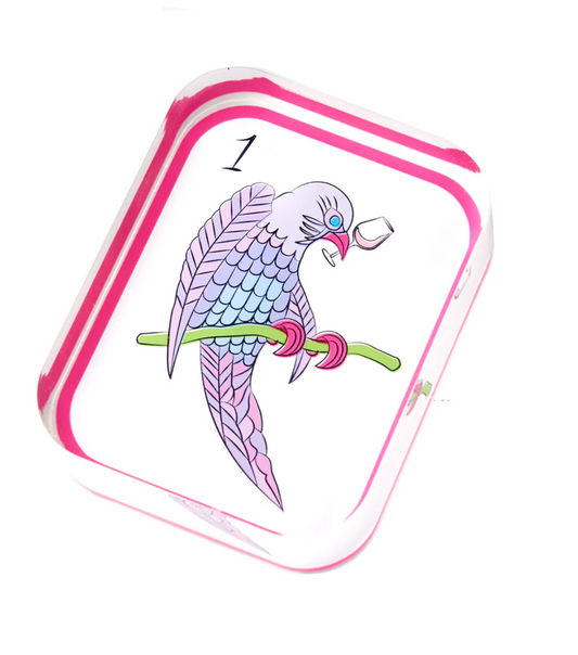 Acrylic Napkin Weight, Mahjong Birdie Bam