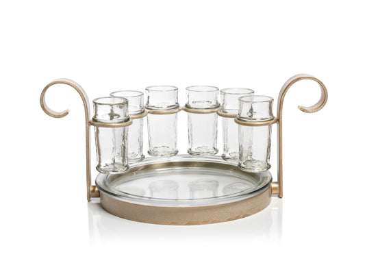 Cabo 6 Shot Tequila Set, Gold