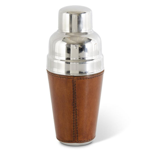 Leather Cocktail Shaker Brown.
Wrapped in genuine leather, this handsome cocktail shaker will look great on any bar
