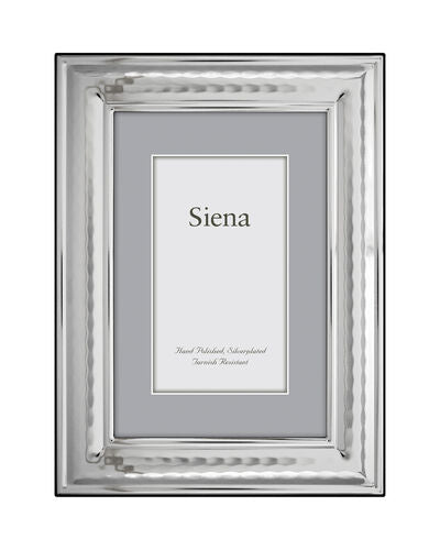 Hammered  8 x 10 Silver Plate Frame