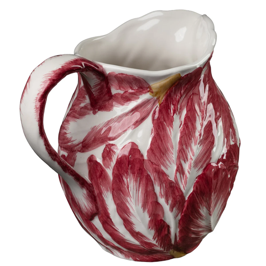 8 Inch Compagnia Pitcher, Pink Radish