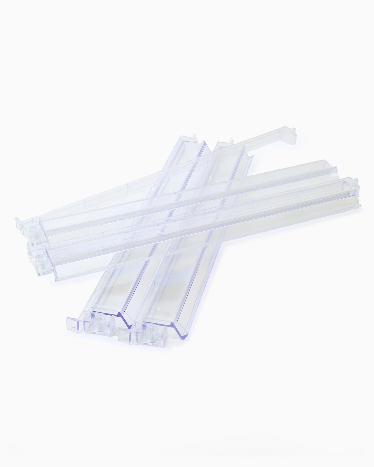 Acrylic Rack & Pushers Set, Clear