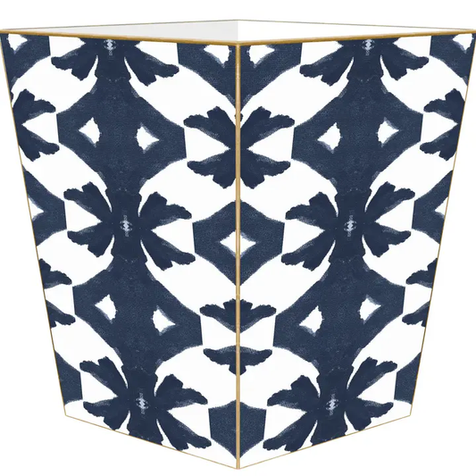 Palm Wastepaper Basket, Navy
