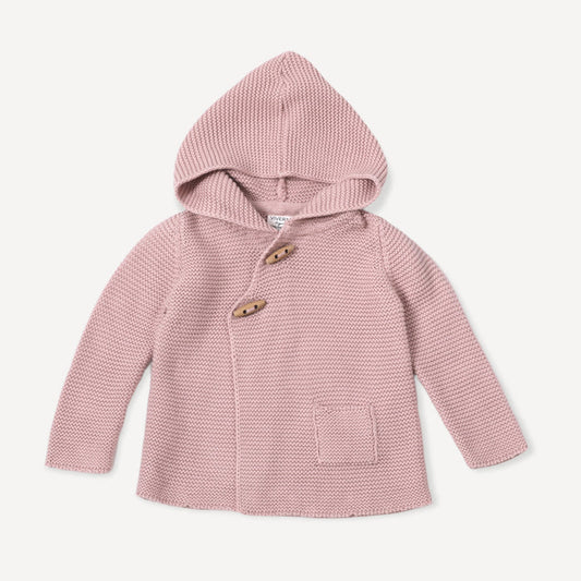 Milan Hooded Sweater with Buttons 12-18 Months, Organic Cotton