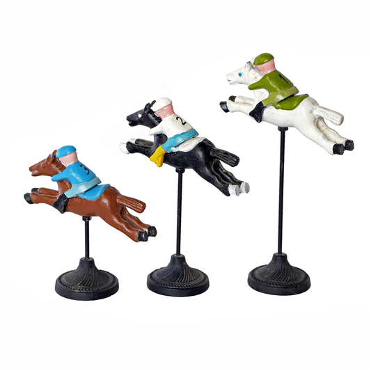 Horse and Jockey, Set of 3
