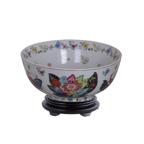 Tobacco Leaf Bowl with Stand