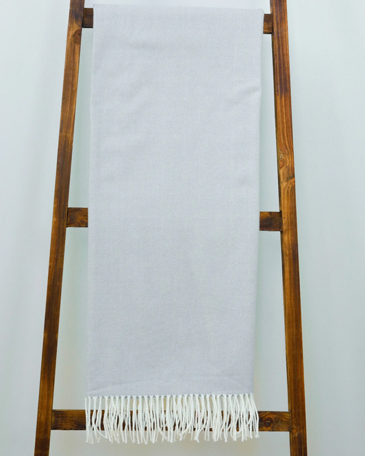 Adirondack Throw Pewter, Cotton/Acrylic, 50x70