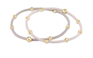 enewton Hair Tie Bracelet "e"ssentials Neutral Set of 2