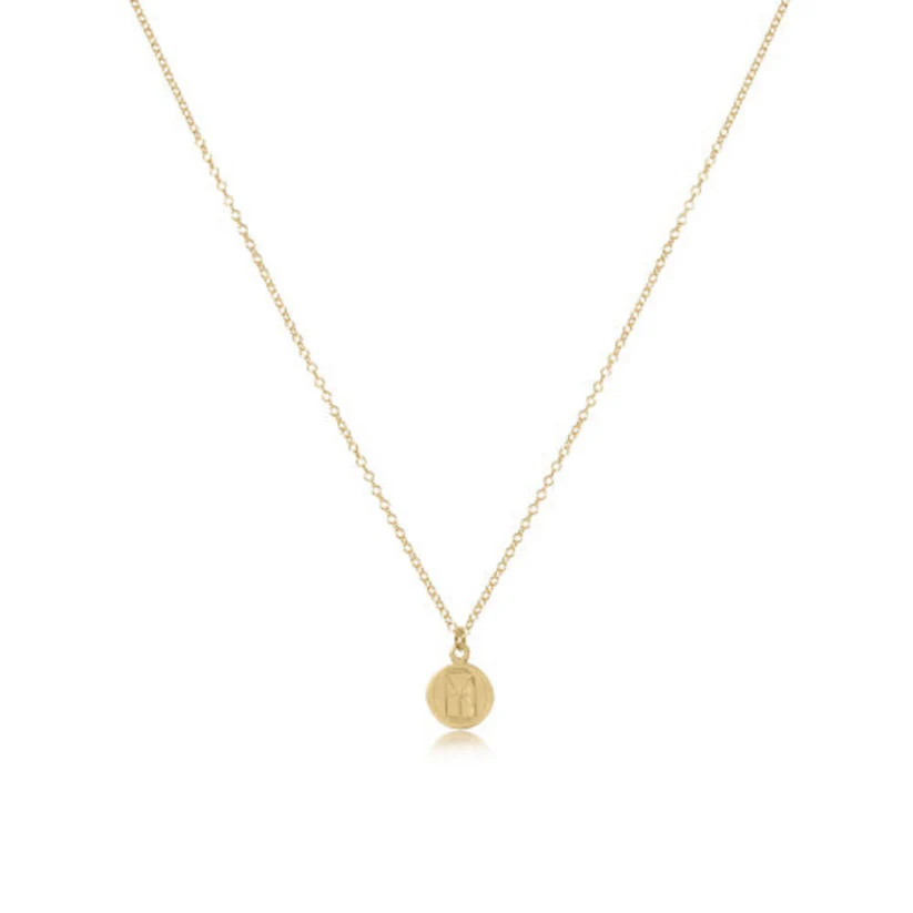 enewton 16" Gold Necklace - "Be You" Small Disc