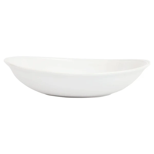 White Oval Shallow Bowl Vietri