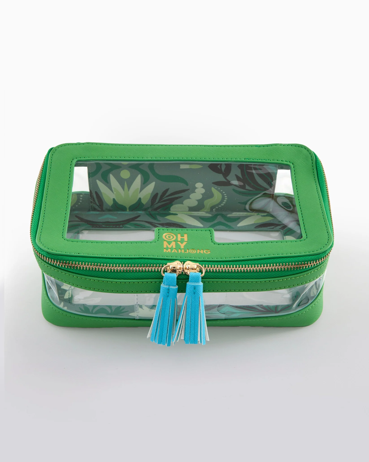 Tile Storage Bag, Green & Blue