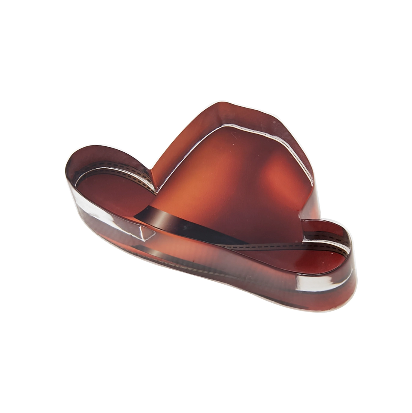 Acrylic Napkin Weight, Cowboy Hat