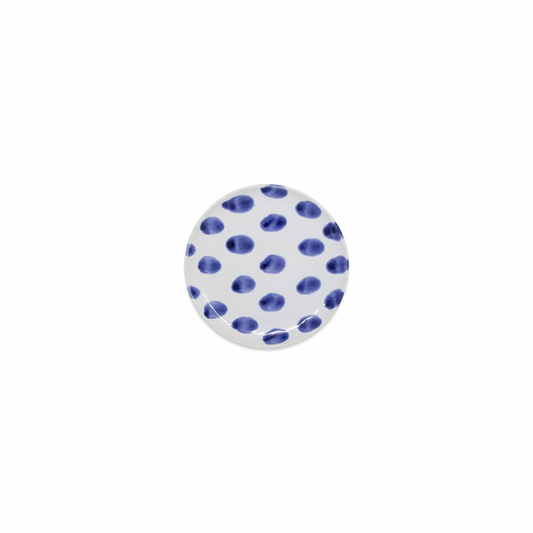 Vietri Santorini Dot Cocktail Plate