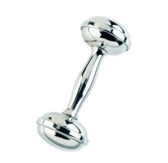 Pewter Dumbbell Rattle