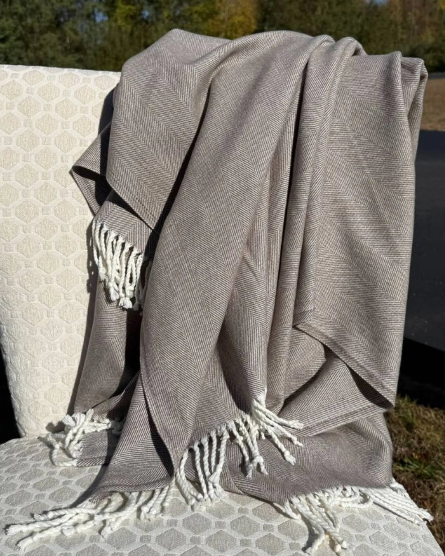 Adirondack Throw Otter, Cotton/Acrylic Blend, 50x70