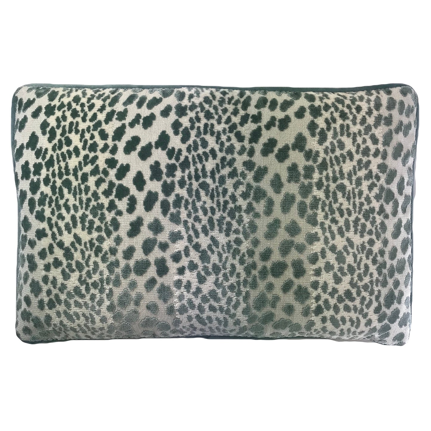 Meow Aqua Lumbar Pillow, 14"x21"