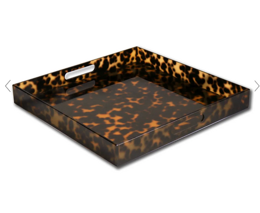 VIDA Acrylic Tortoise Large Square, 16"x16"
