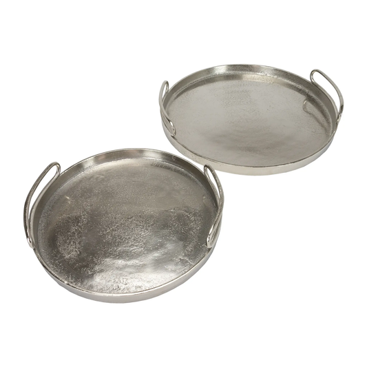 LG Nickel Round Tray - 16x3