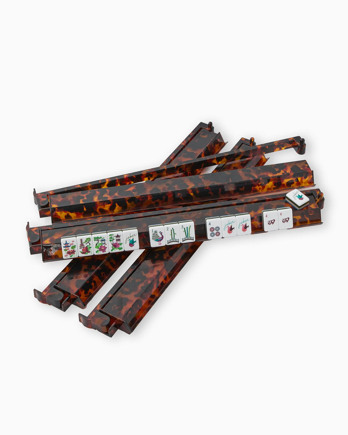 Acrylic Rack & Pusher Set, Tortoise Shell