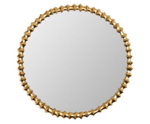 Gold Wave Mirror 24"