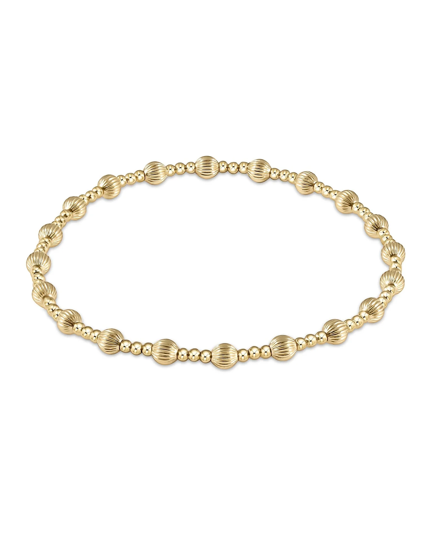 Gold Dignity Sincerity 4mm Bead Bracelet