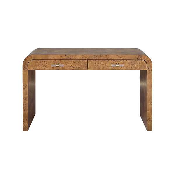 Petra Dark Burl Desk