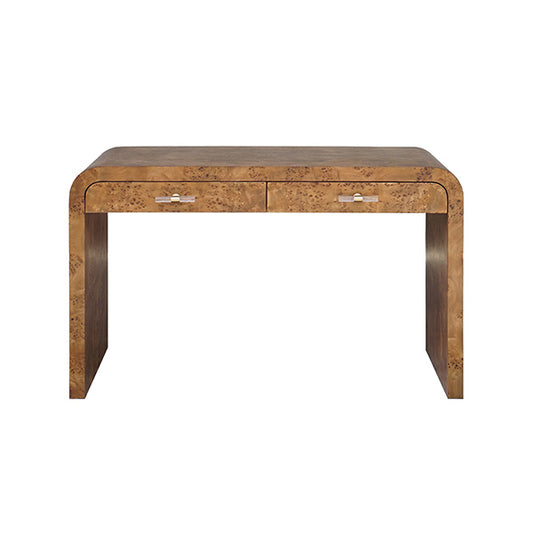 Petra Dark Burl Desk