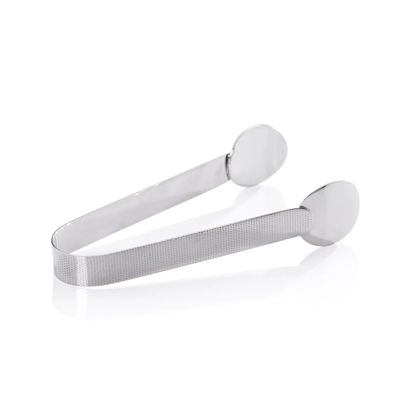 Nickel Spiga Textured Ice Tong