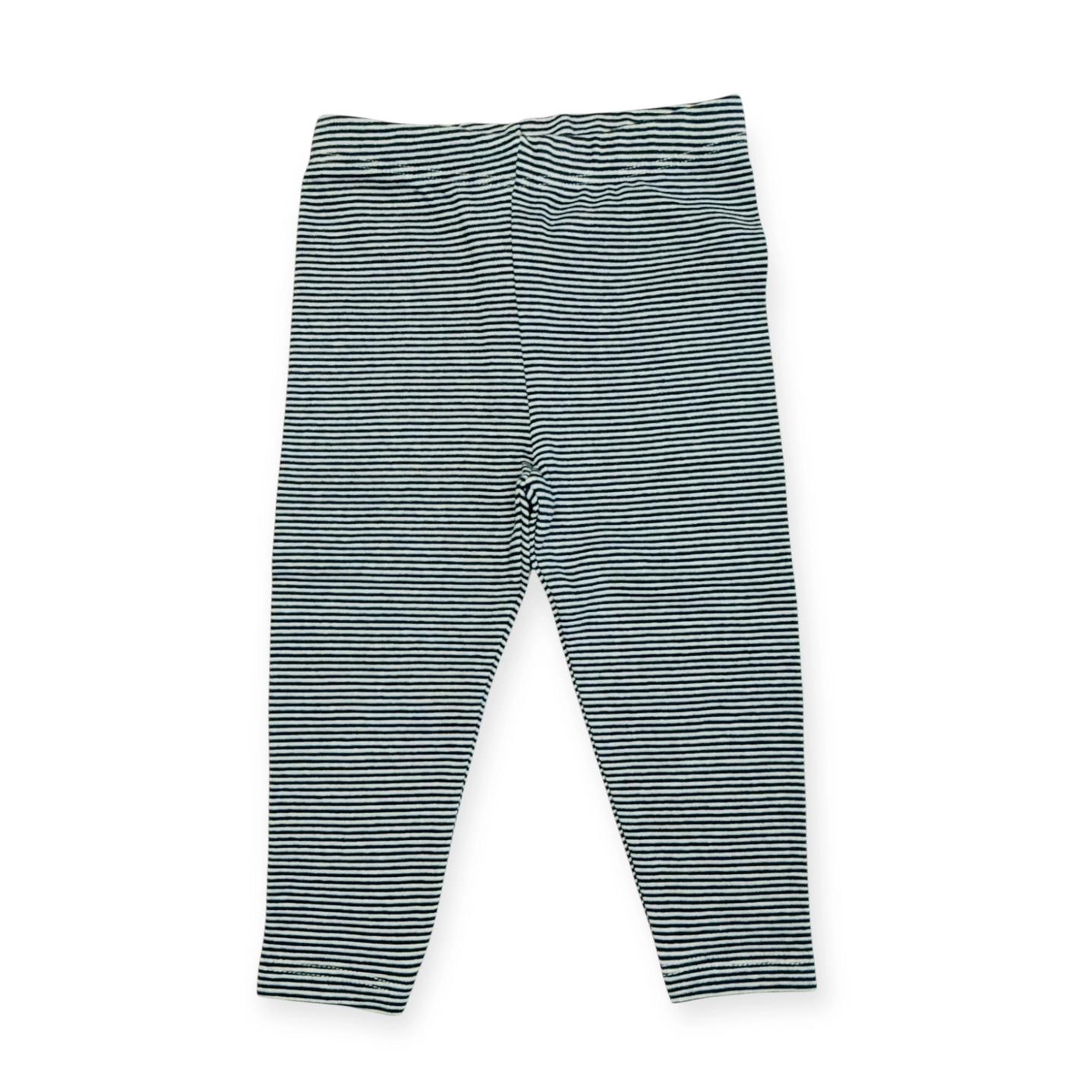 Rib Knit Stripe Legging Pant, Navy Blue. Pants Shown in 6 to 12 months. Call for available Sizes, 303-744-7464