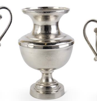 Textured Nickel Urn