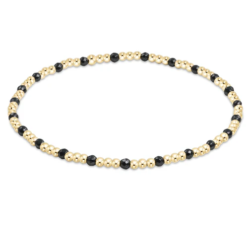 enewton Extends Gemstone Gold Sincerity Pattern 2mm Bead Bracelet Faceted Hematite