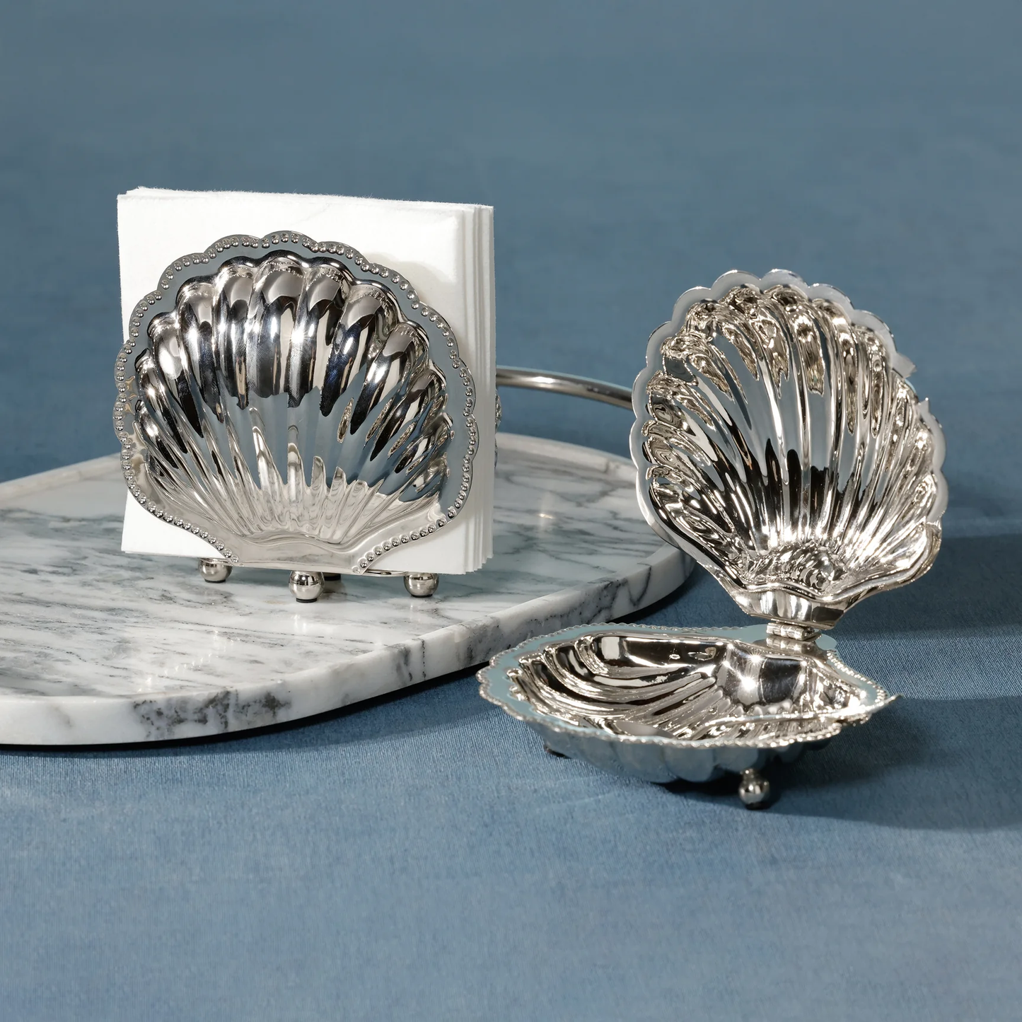 Cap Ferrat Fan Shell Cocktail Napkin Holder
