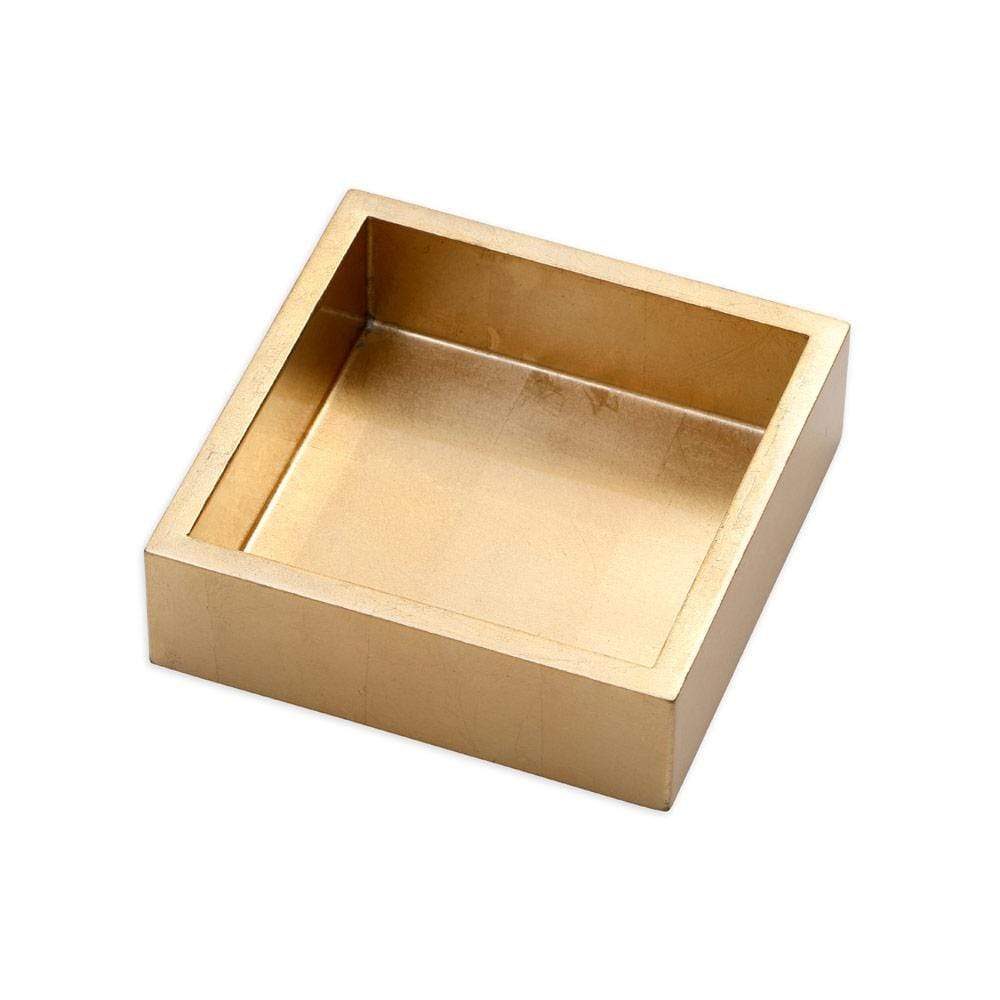 Gold Lacquer Napkin Holder, Cocktail