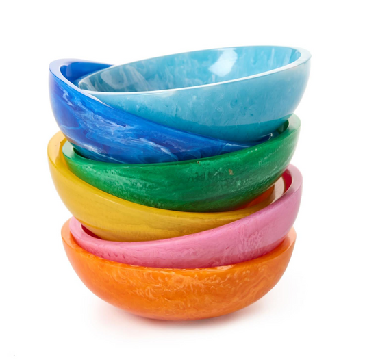 Resin Tidbit Bowls, Asstorted Colors