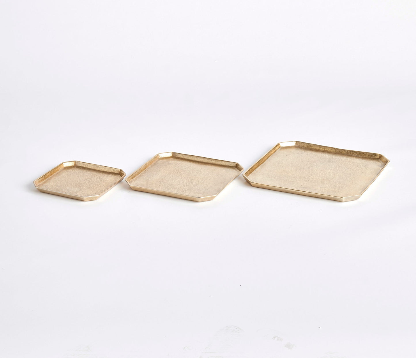 Dezi Gold Square Serving Tray Med 12"
