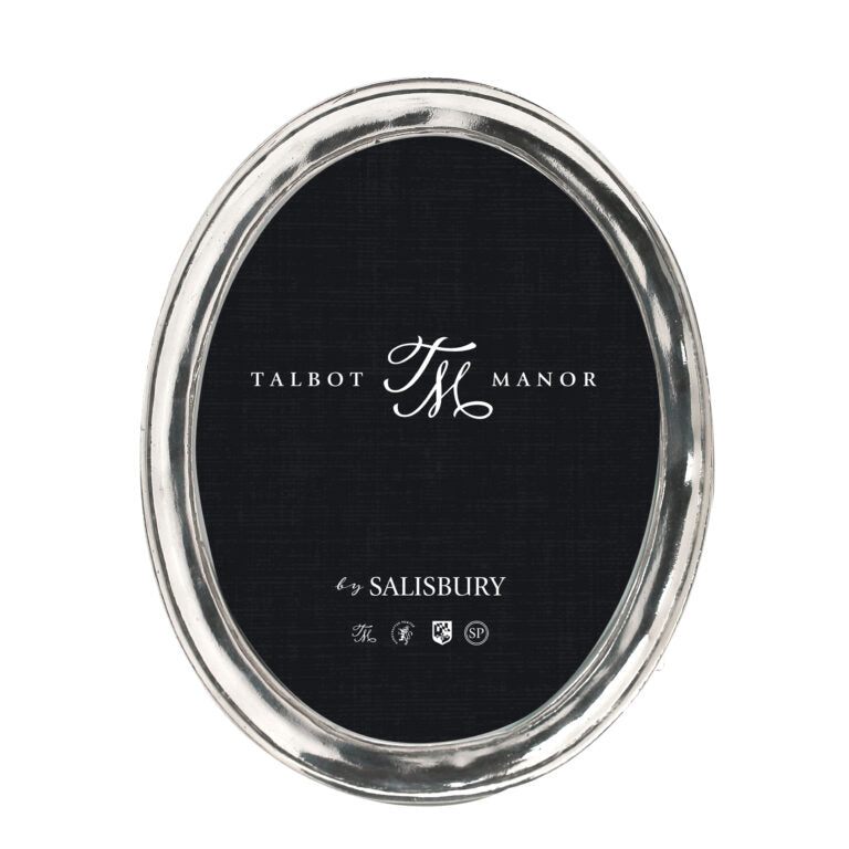 James Oval Pewter Frame, 5"x7"