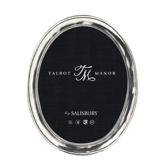 James Oval Pewter Frame, 5"x7"