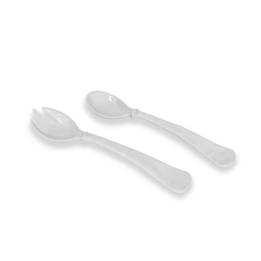 VIDA Havava Set of Salad Servers White