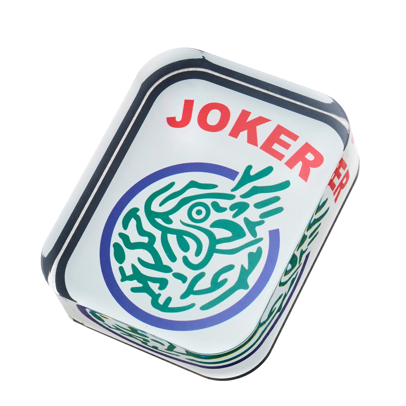 Acrylic Napkin Weight, Mahjong Joker