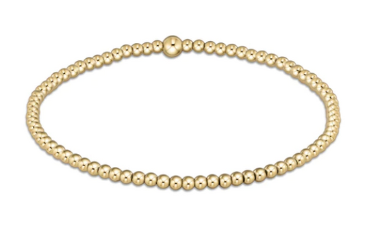 Classic Gold Bead Bracelet 2.5mm
