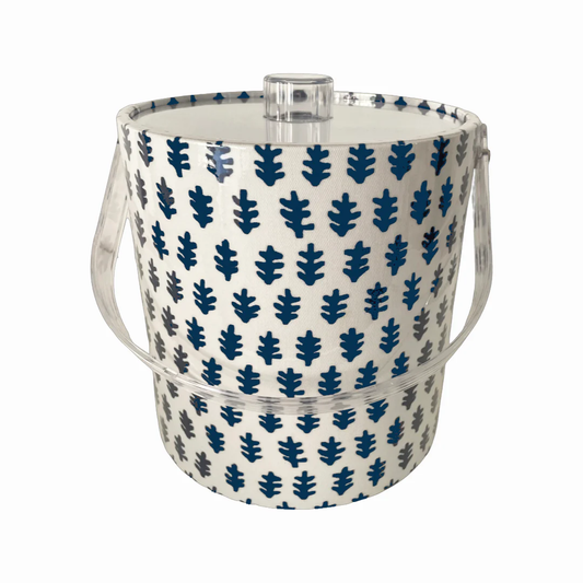 Agra Navy and White Ice Bucket Acrylic
