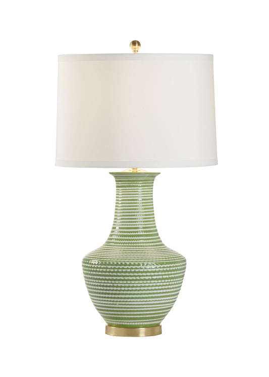 Green and White Classic Lamp