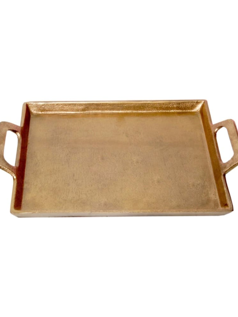 Brass Antique Tray with Handles